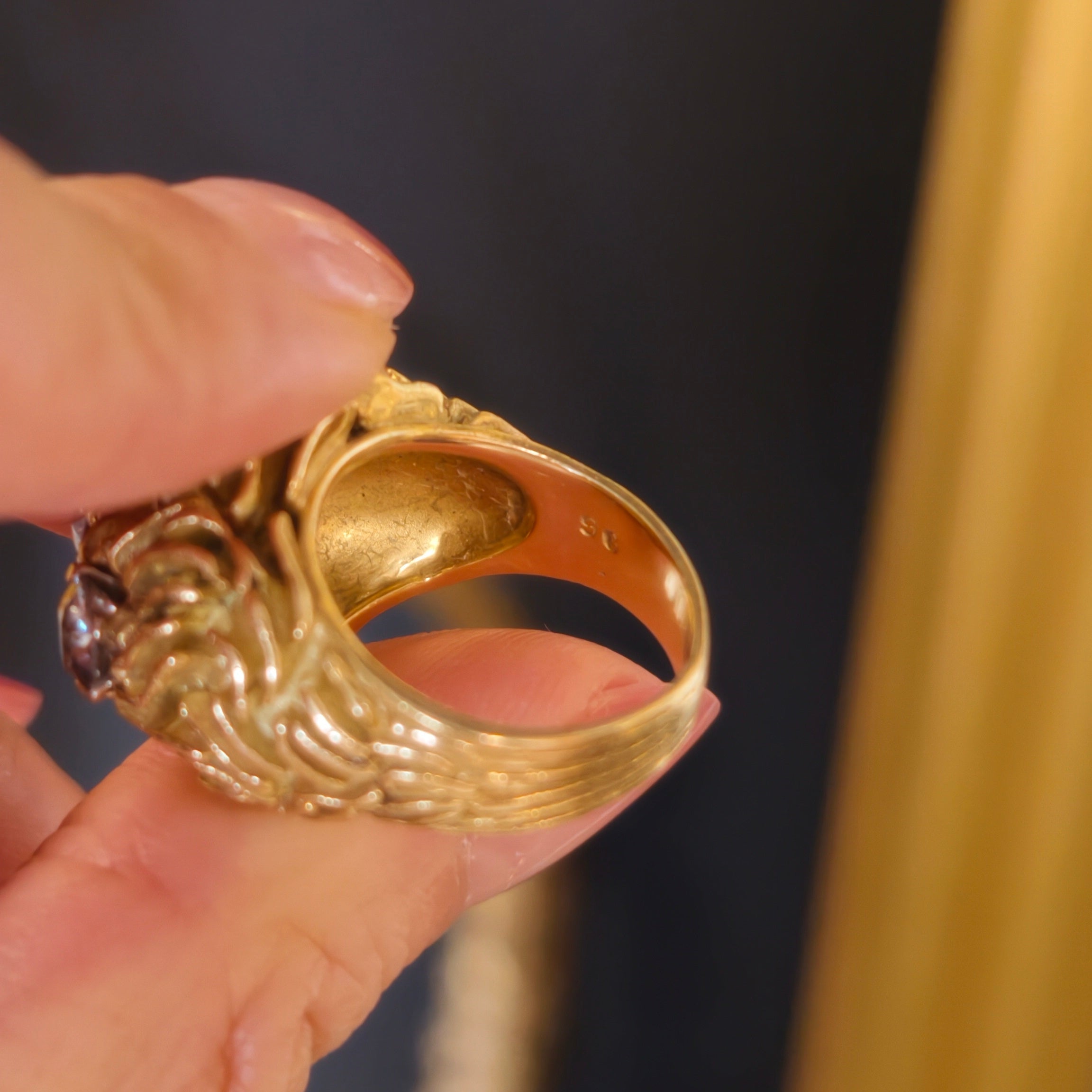 Yellow Gold and Diamond Cocktail Ring