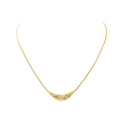 Collier Maille anglaise Or jaune Diamant