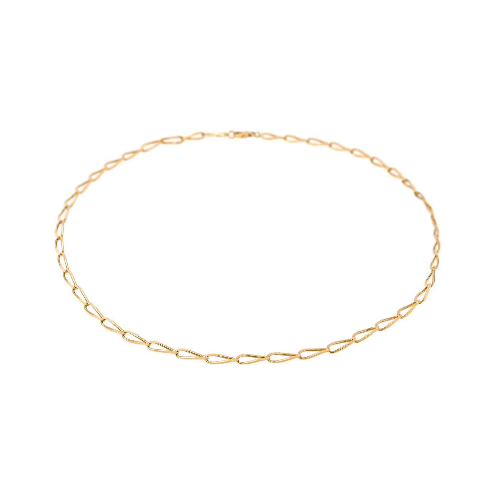 Yellow Gold Horse-Link Necklace
