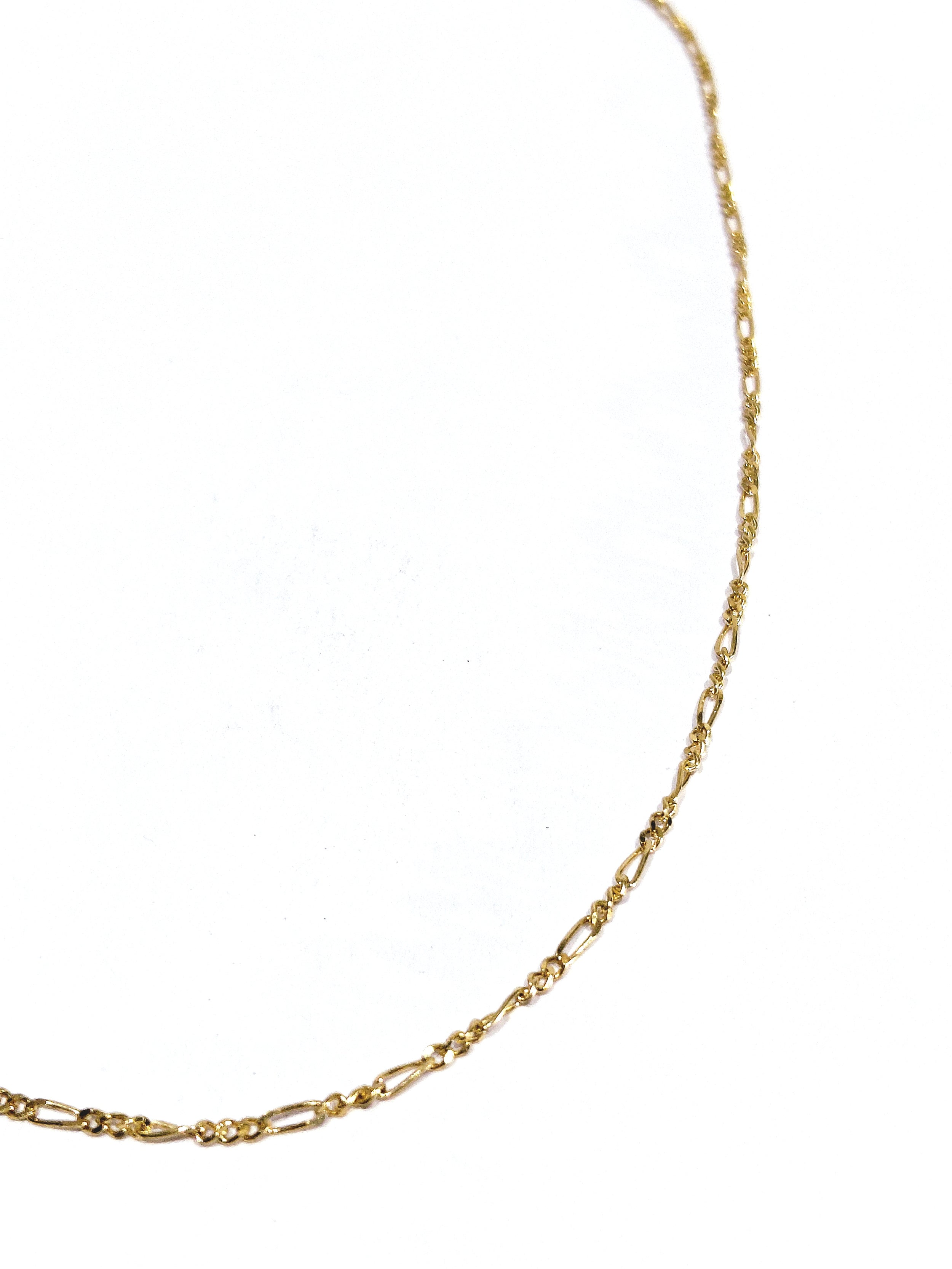 Rose gold Figaro chain