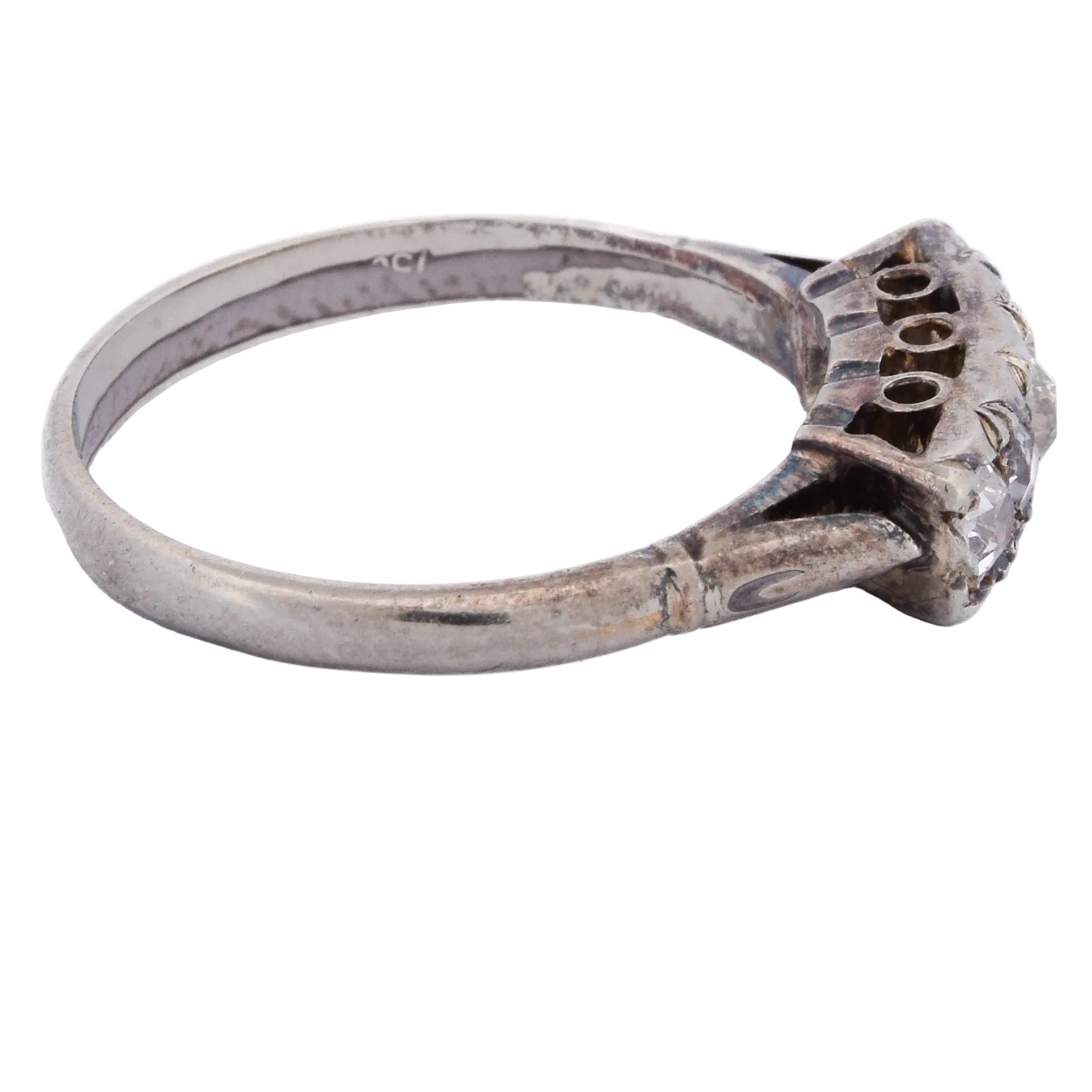 White gold and Diamond Garter Ring