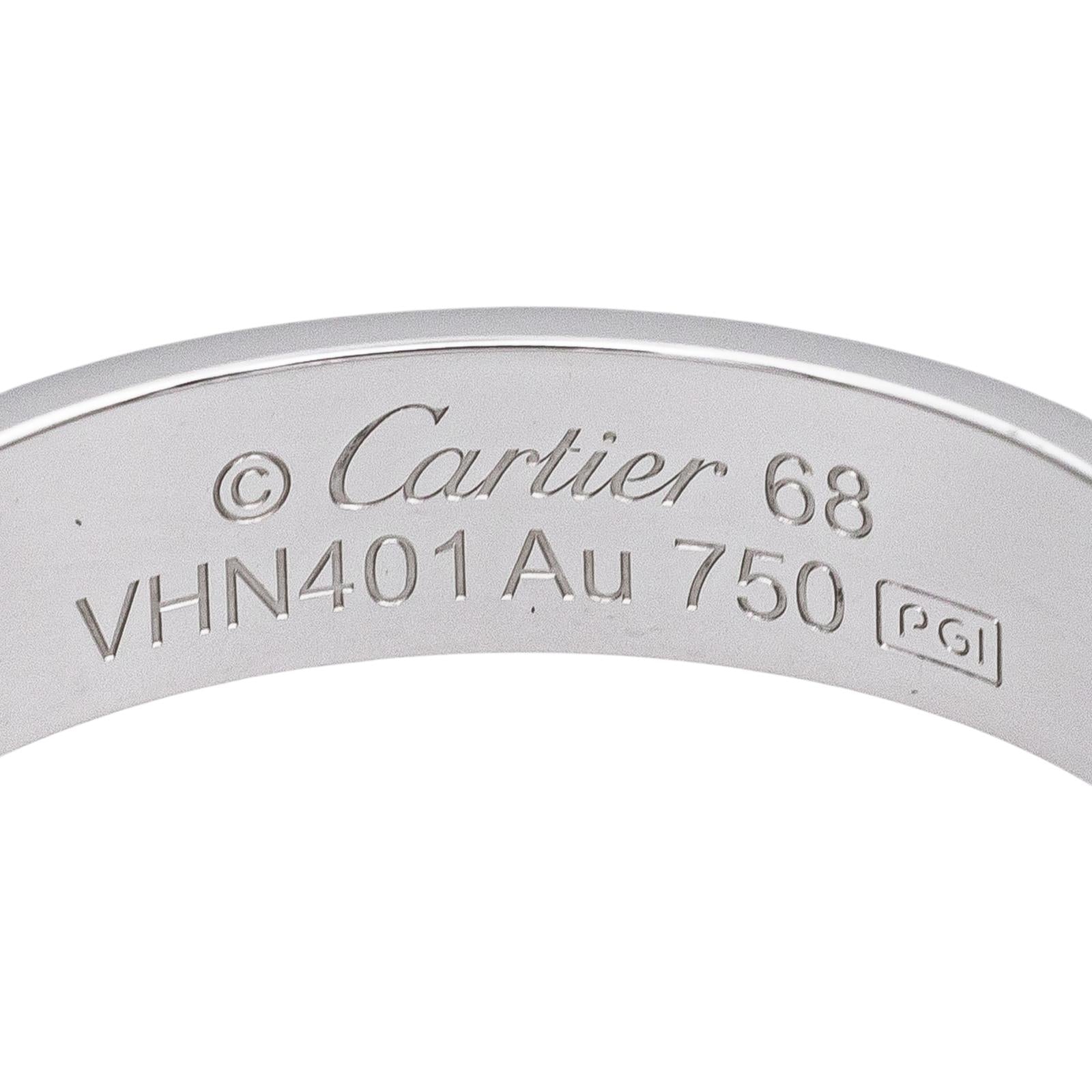 Cartier Love Ring White Gold