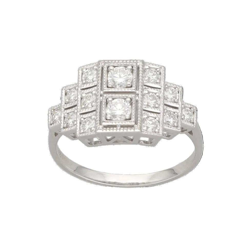 White Gold and Diamond Ring