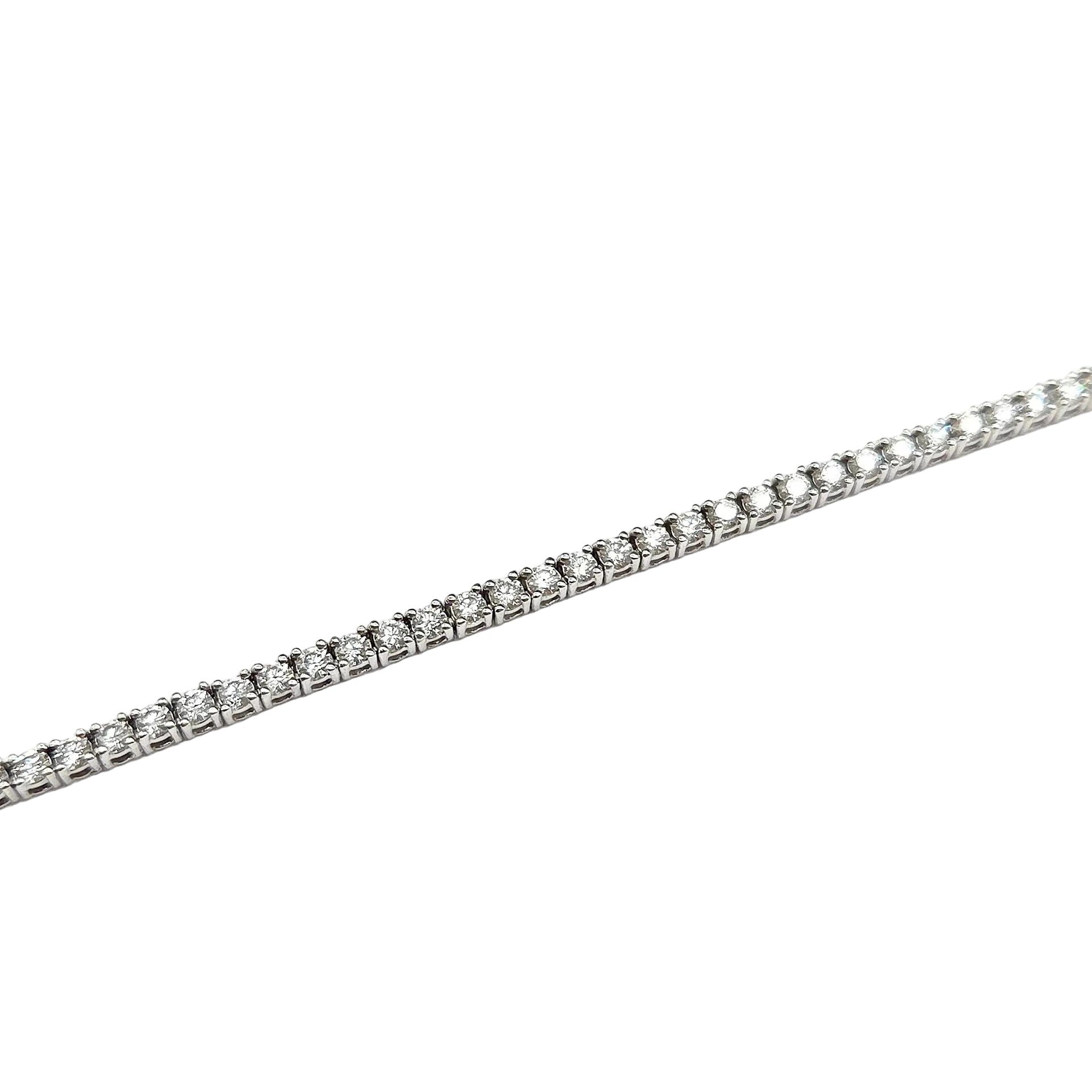 "Rivière" Necklace in White Gold and Diamonds