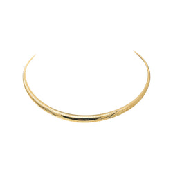 Yellow Gold Omega Link Necklace