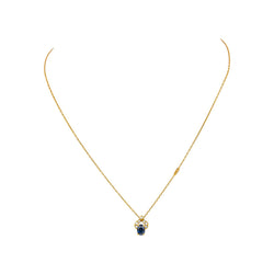 Necklace Yellow gold Sapphire