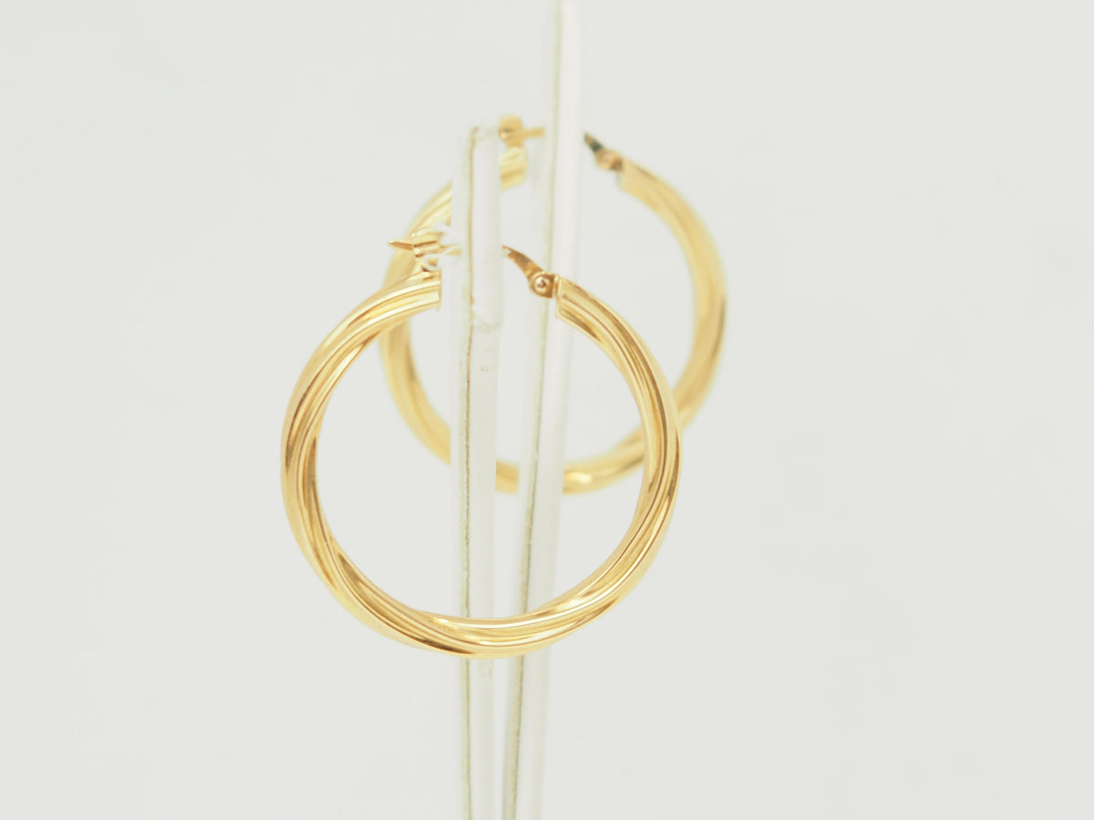 Yellow Gold Hoop Earrings