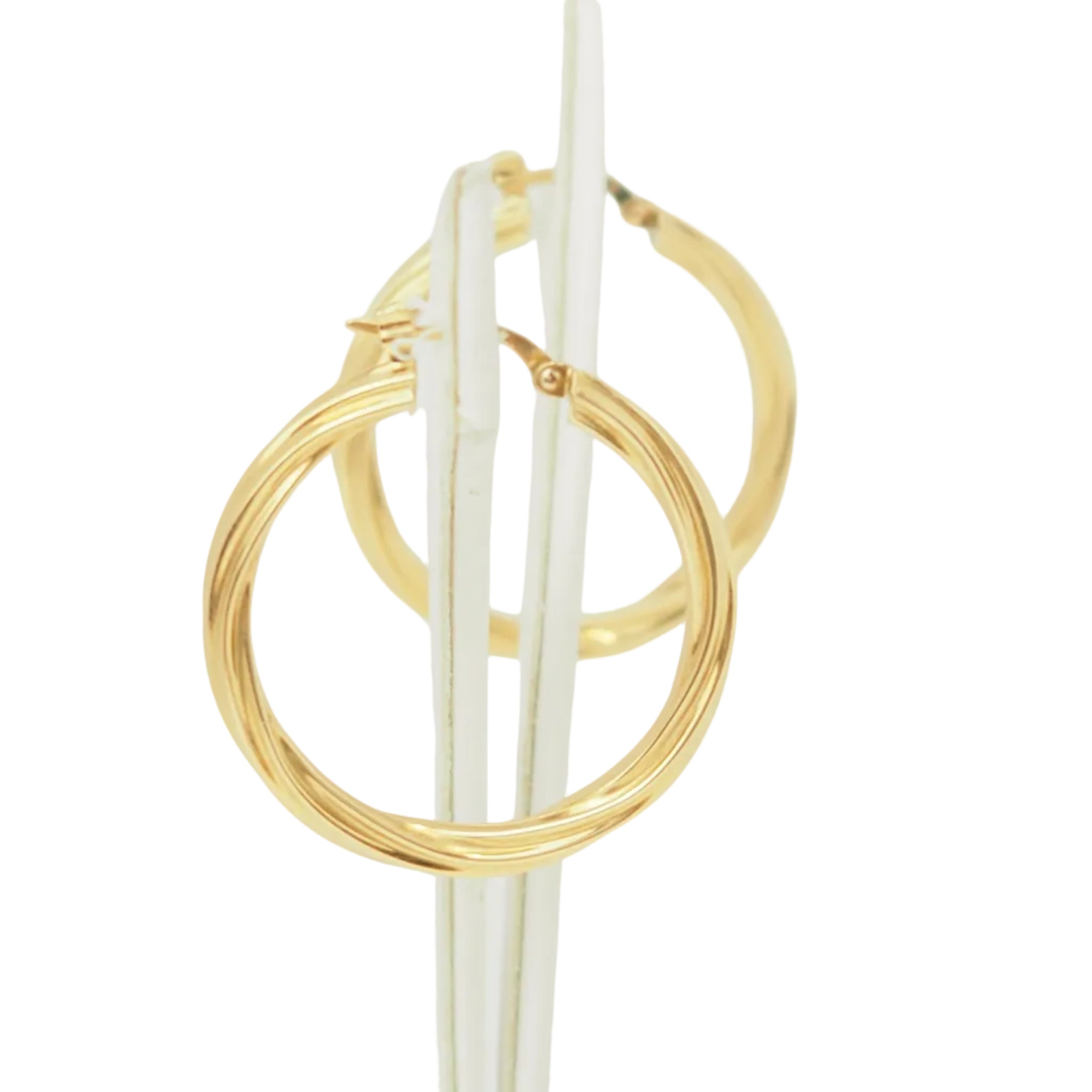Boucles d'oreilles Créoles en or jaune