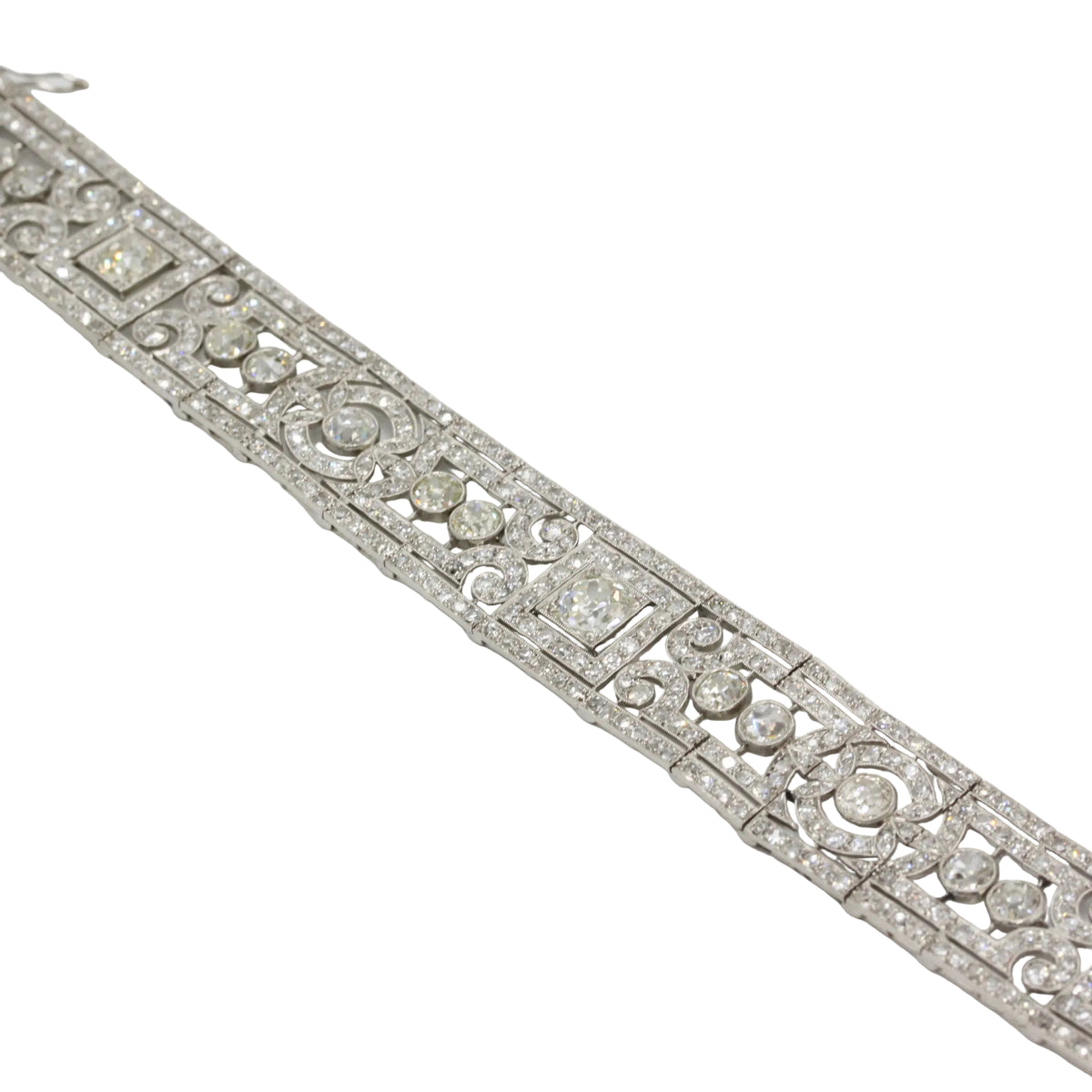Platinum and Diamond Cuff Bracelet