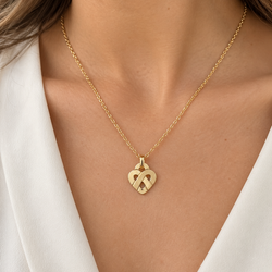 POIRAY "Entrelacé" PM Pendant Necklace in Yellow Gold