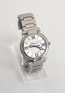 CHOPARD "Impériale" Watch in Stainless Steel, Amethyst, and Diamonds
