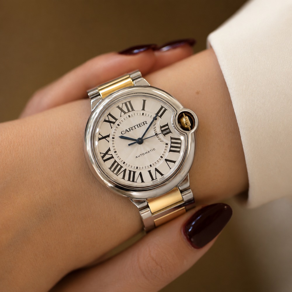 CARTIER "Ballon Bleu" Watch in Yellow Gold and Stainless Steel