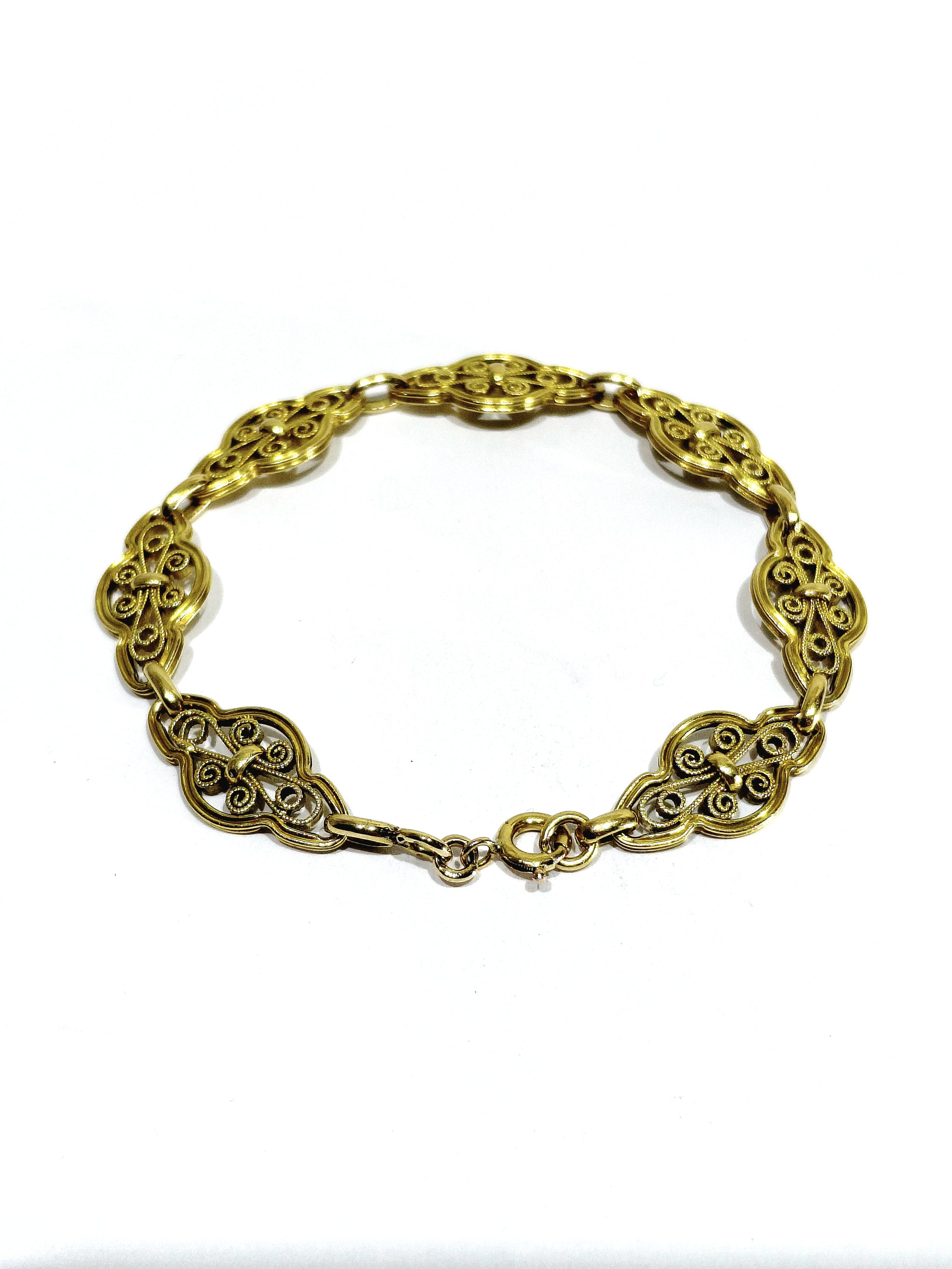 Art Nouveau / Art Deco Yellow Gold Bracelet