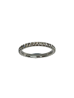 White Gold and Diamond Wedding Band