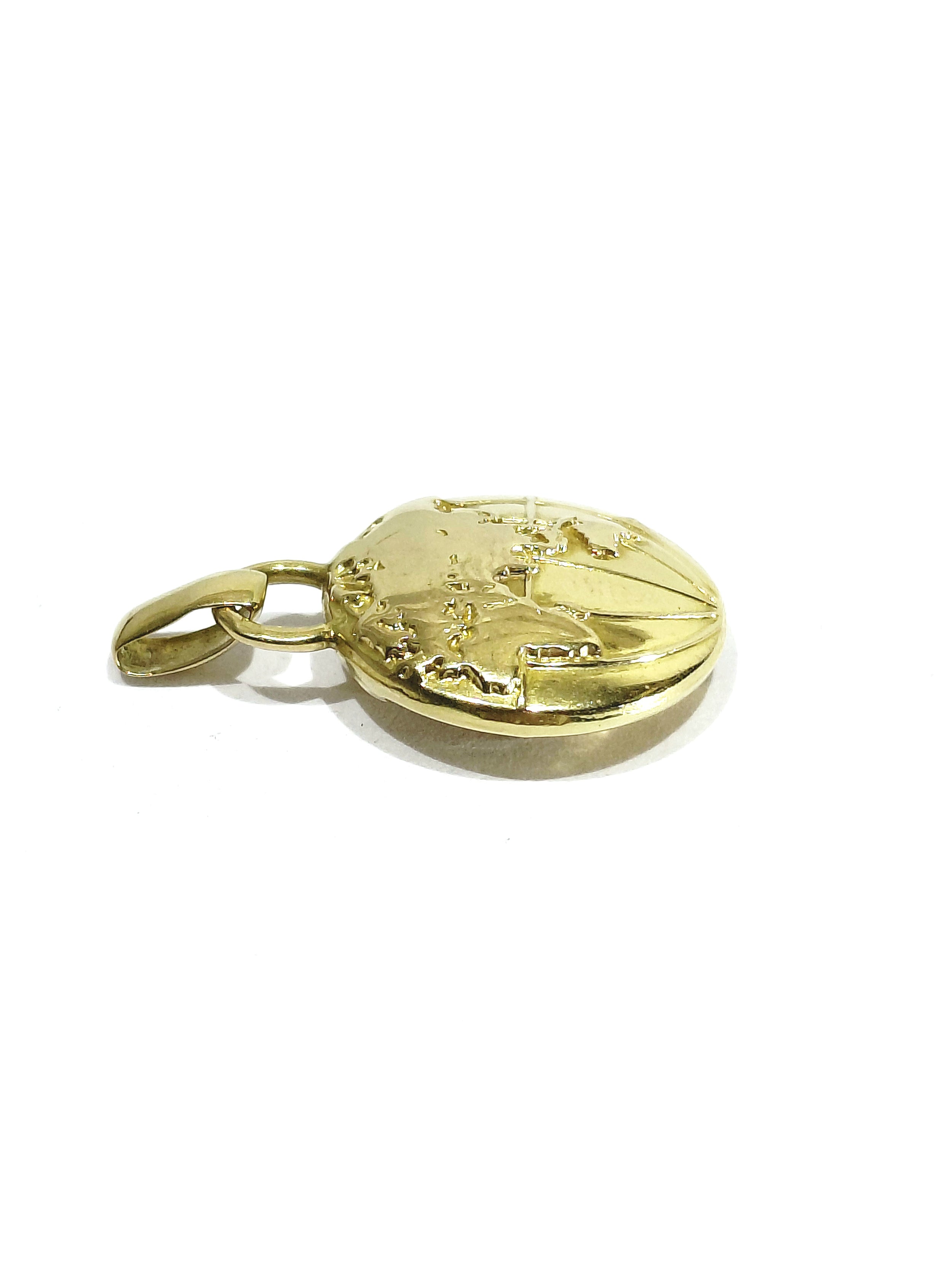 Yellow Gold Globe Pendant