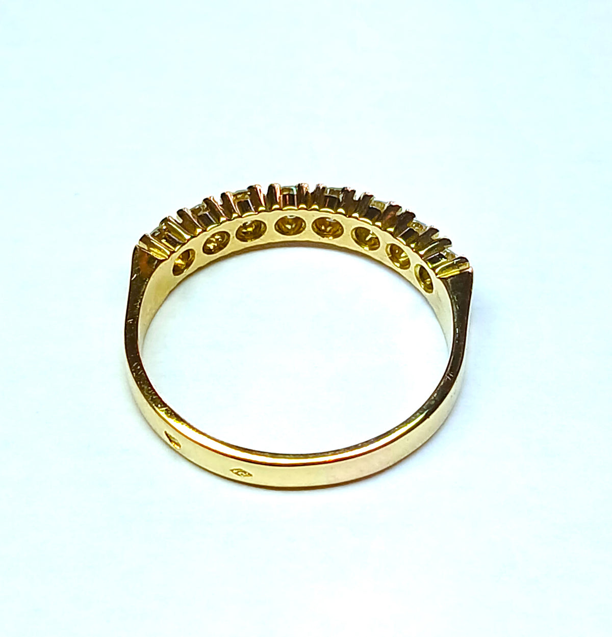 Bague Alliance en or jaune et diamants