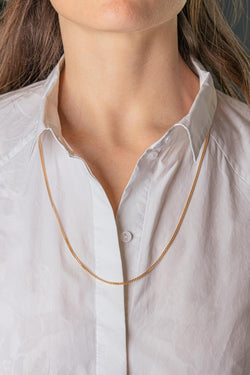 Rose gold Curb chain Necklace