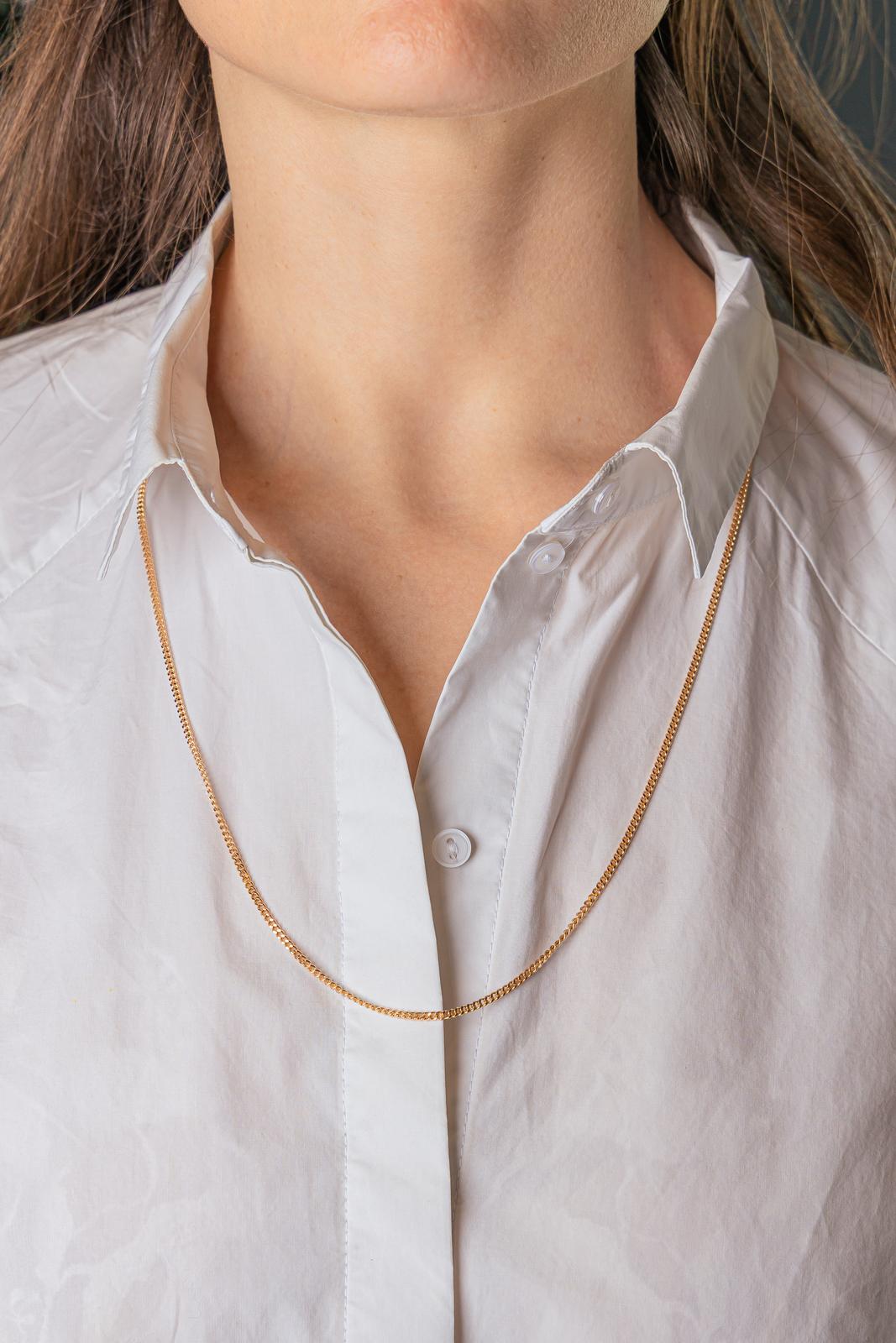 Rose gold Curb chain Necklace