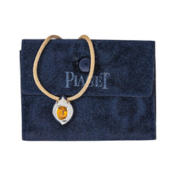 Piaget Necklace with Pendant  White gold Citrine
