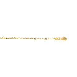 Yellow gold Sapphire Necklace