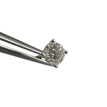 White Gold and Diamond Earrings