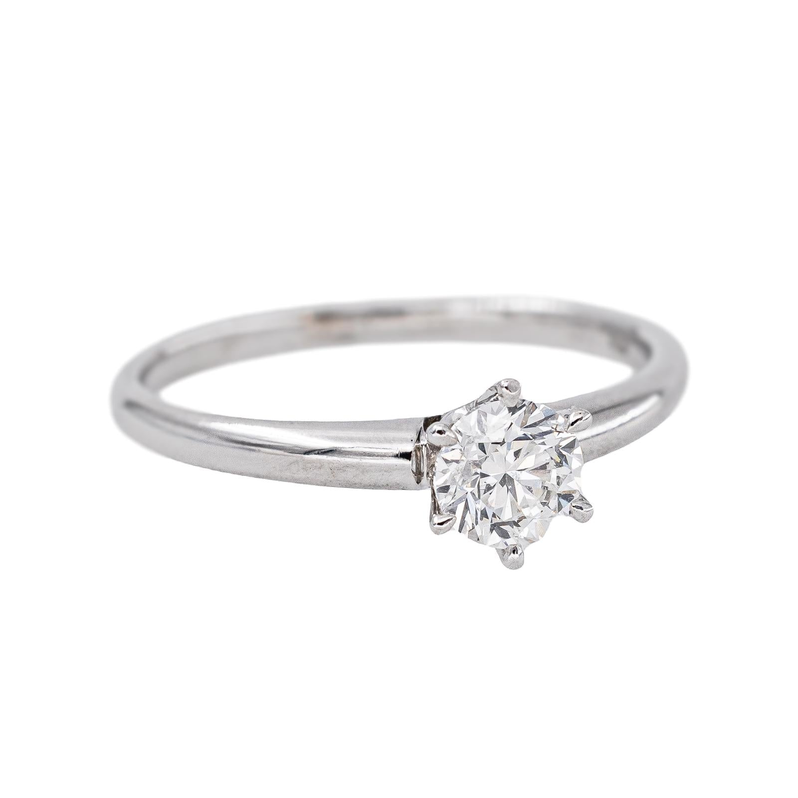 White Gold Solitaire Diamond Ring