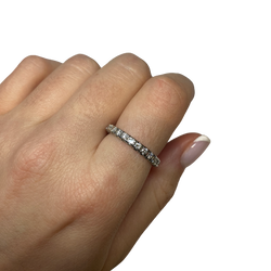 Platinum and Diamond Wedding Band