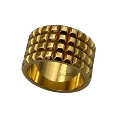 BOUCHERON "Clou de Paris" Band Ring in Yellow gold