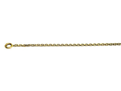 Yellow gold forçat-link chain
