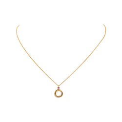 Cartier Trinity Necklace in Yellow gold with Pink sapphire
