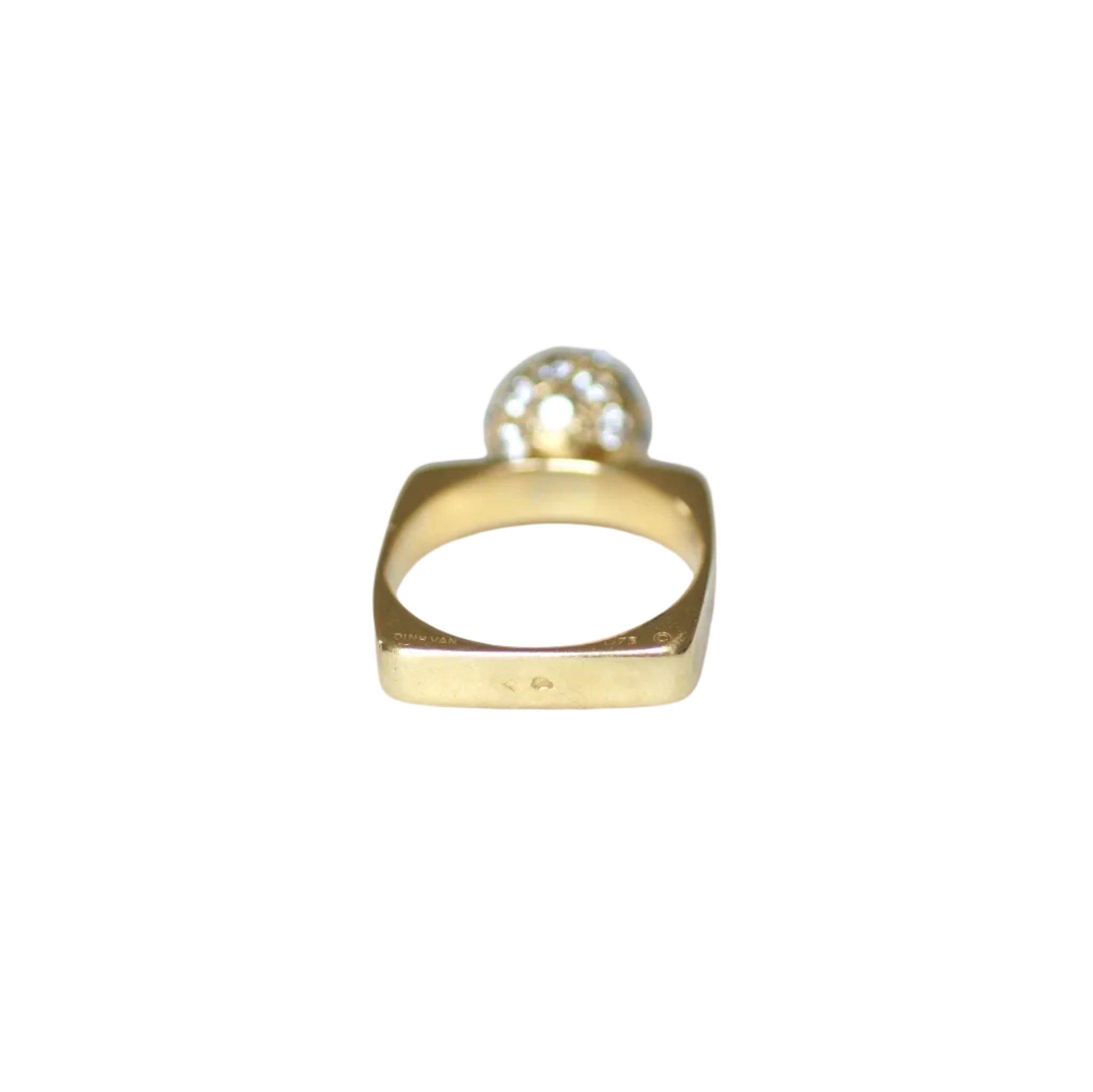 Ring DINH VAN in yellow gold and diamonds
