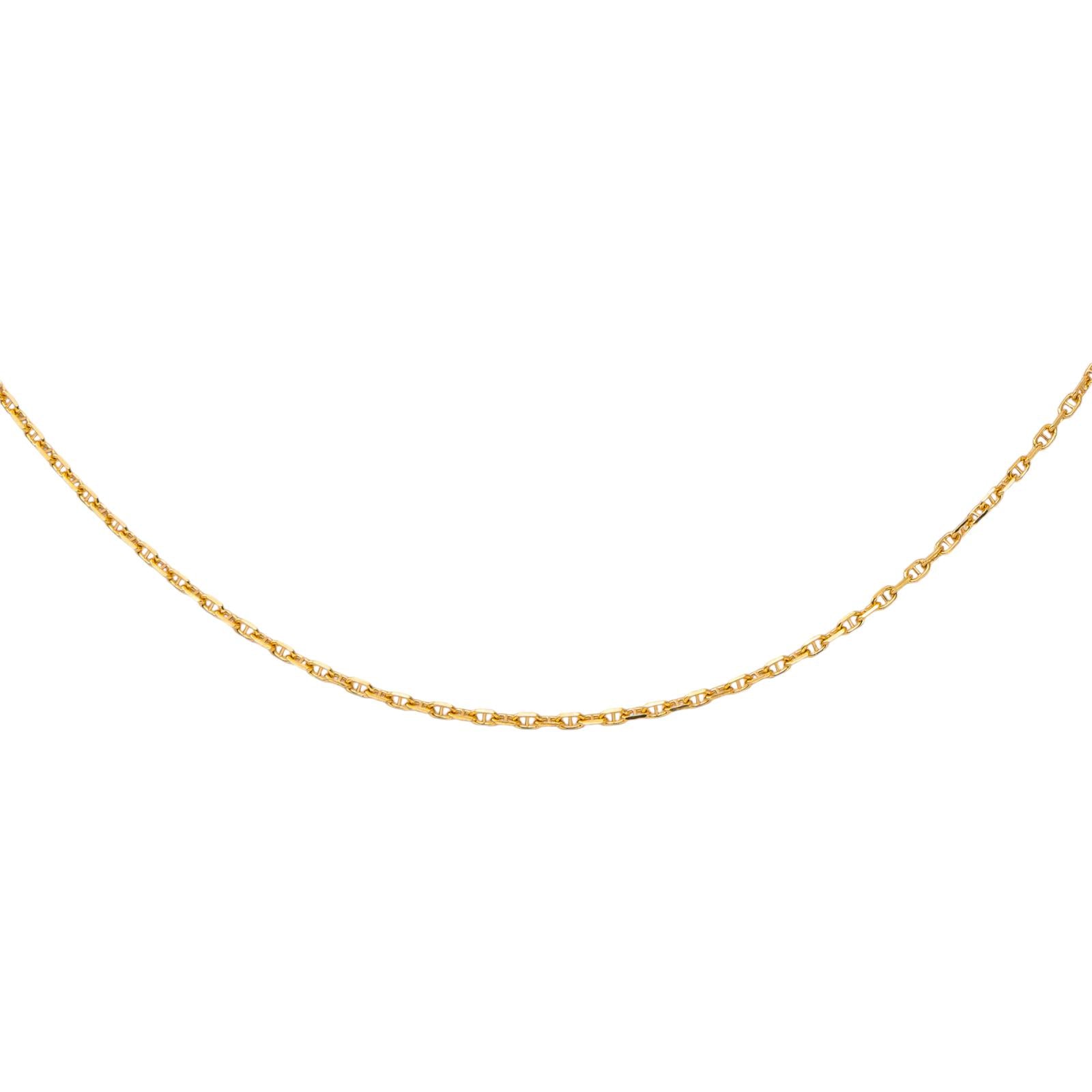 Yellow Gold Nautical Link Necklace