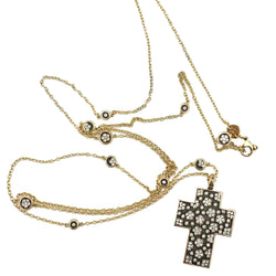 PASQUALE BRUNI "Ricami" Long necklace in Rose gold, Ruby and Diamonds