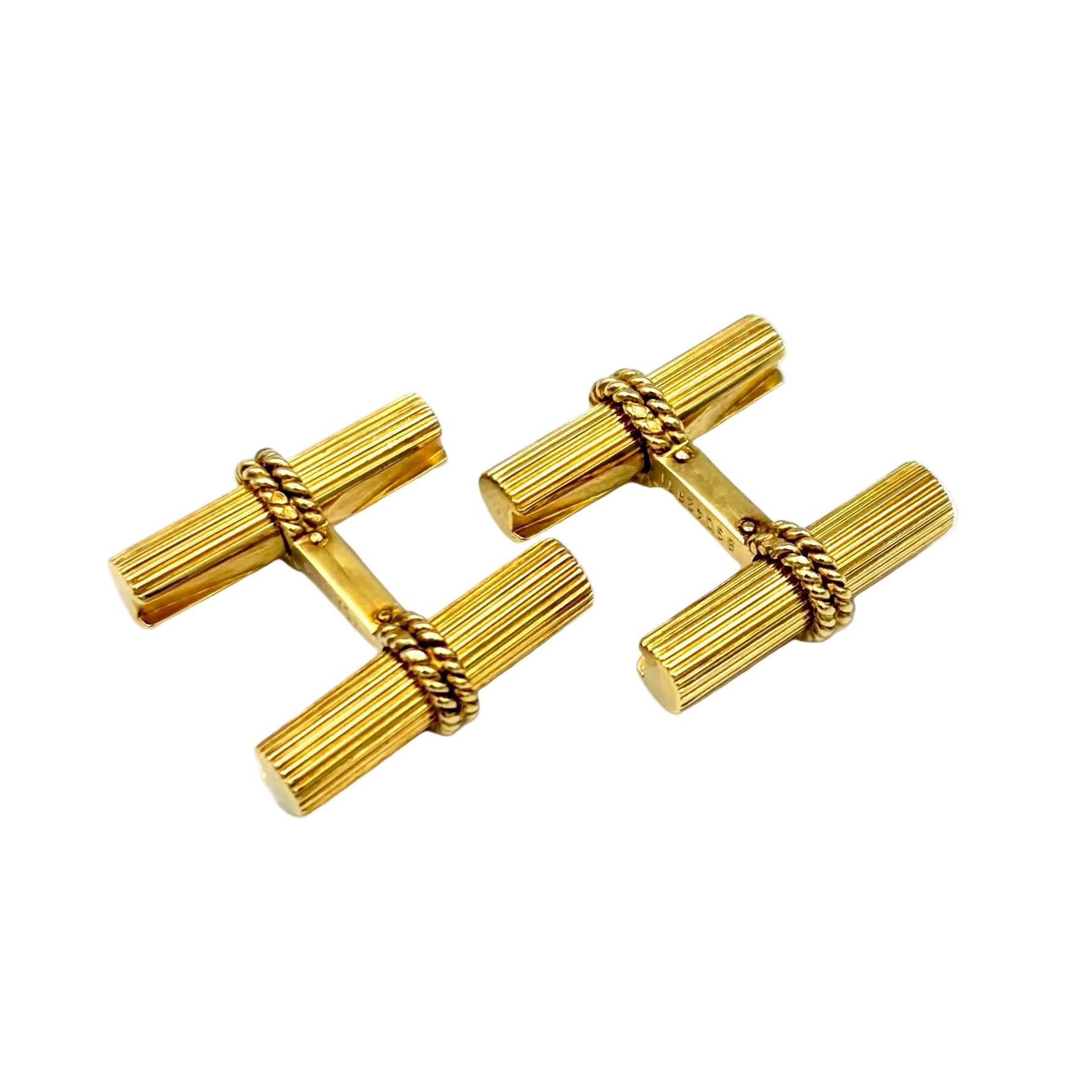 Boutons de manchette VAN CLEEF & ARPELS Bâtons en or jaune
