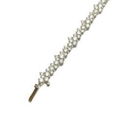 Bracelet Ligne en or blanc et diamants