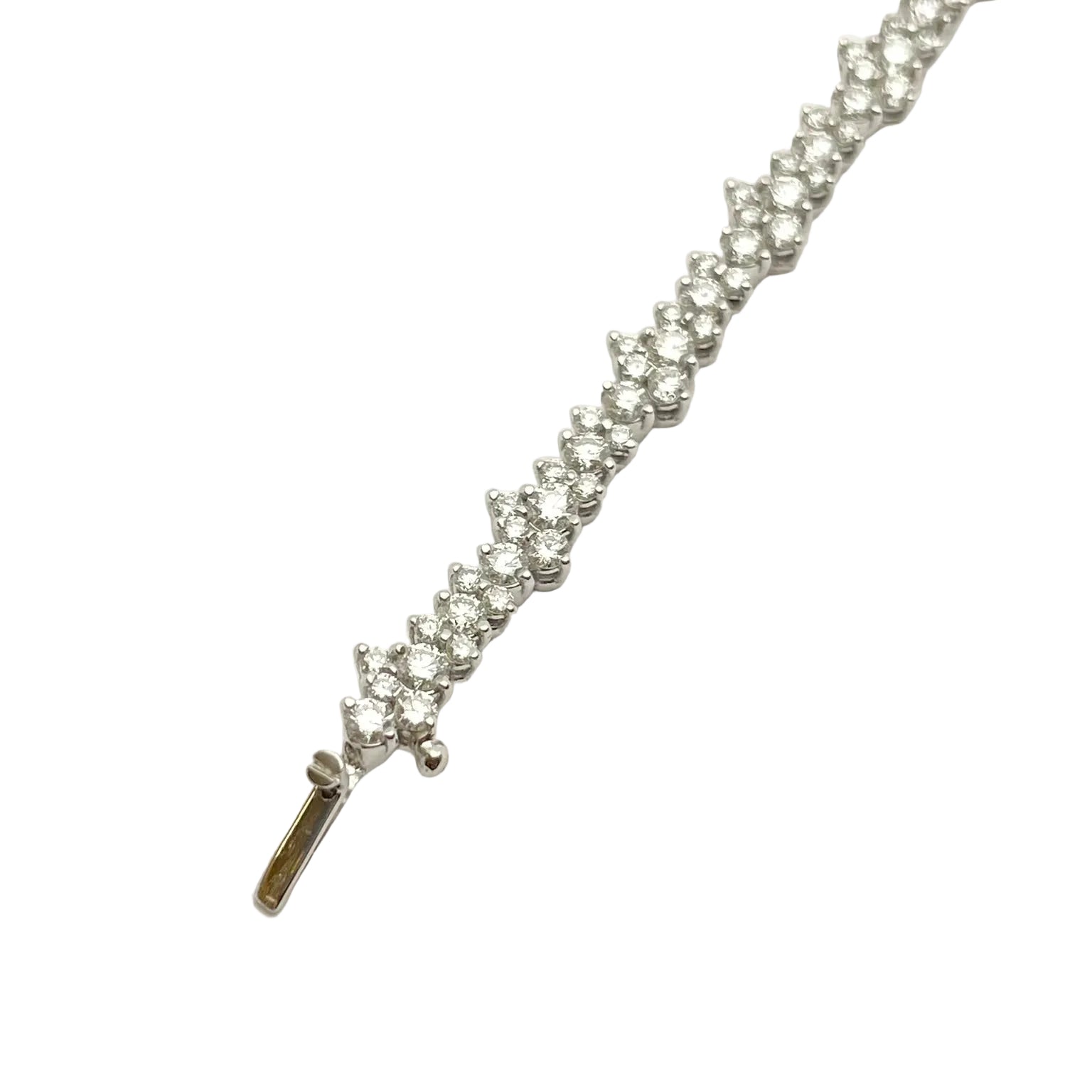 Bracelet Ligne en or blanc et diamants