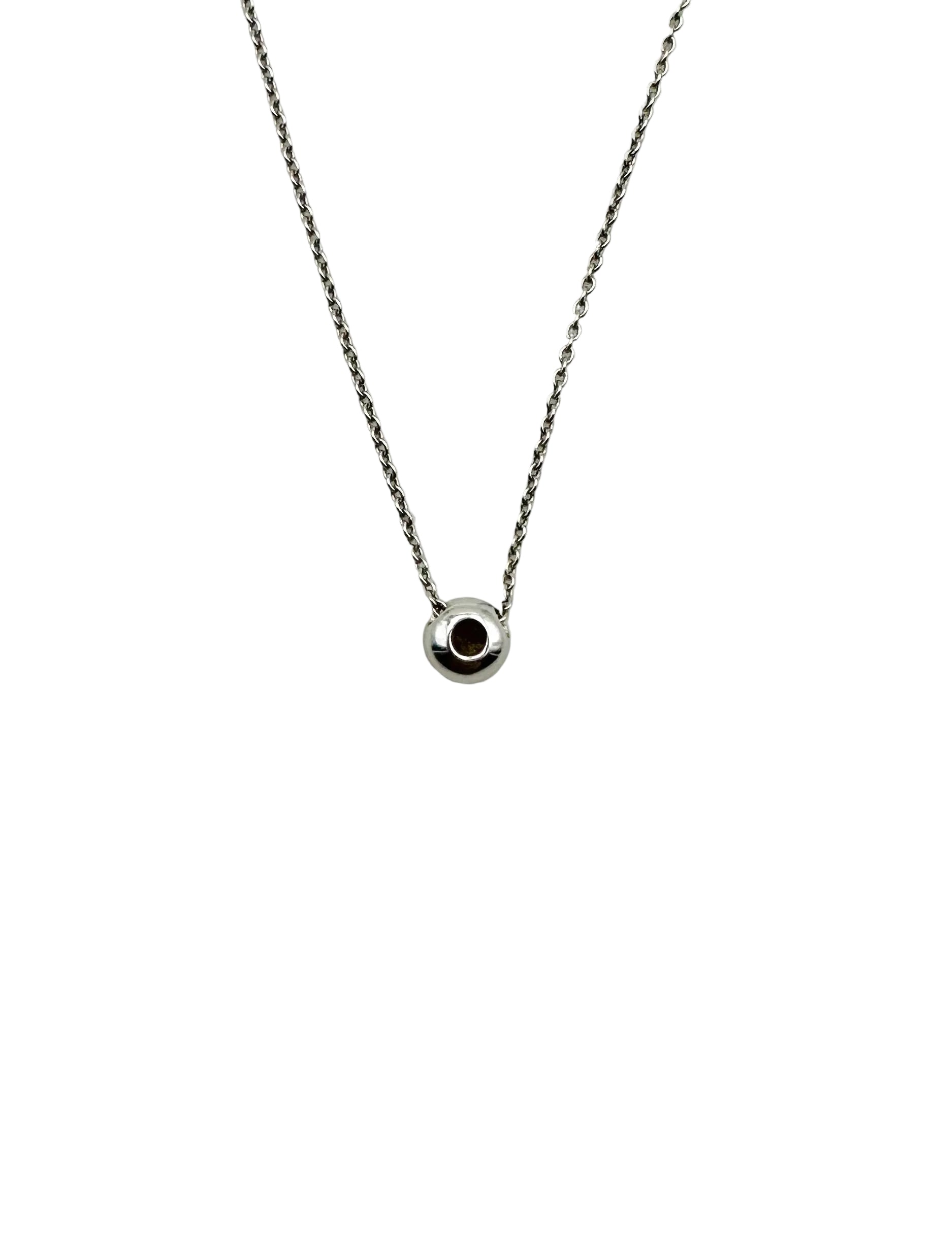 Necklace GAREL pendant in white gold and diamond