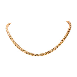 Collier Maille tressée Or rose