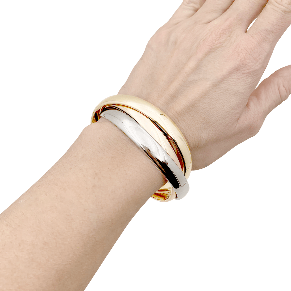 Bracelet Cartier, "Trinity", trois ors.