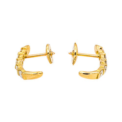 Earrings Yellow gold diamond