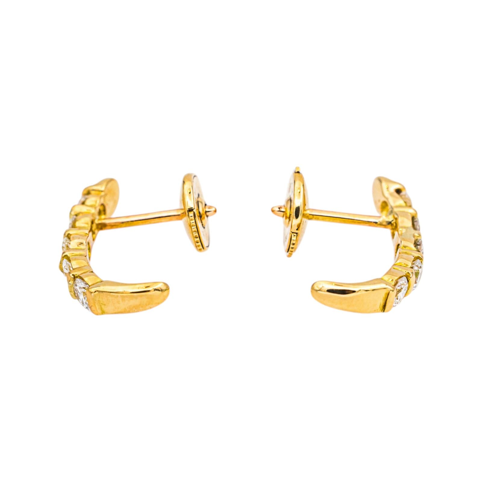 Earrings Yellow gold diamond