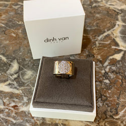 DINH VAN "Anthéa" Band Ring in white gold and diamonds