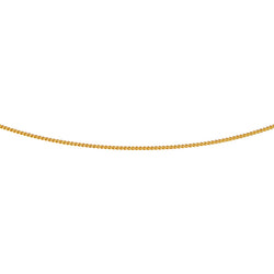 Yellow gold curb chain necklace