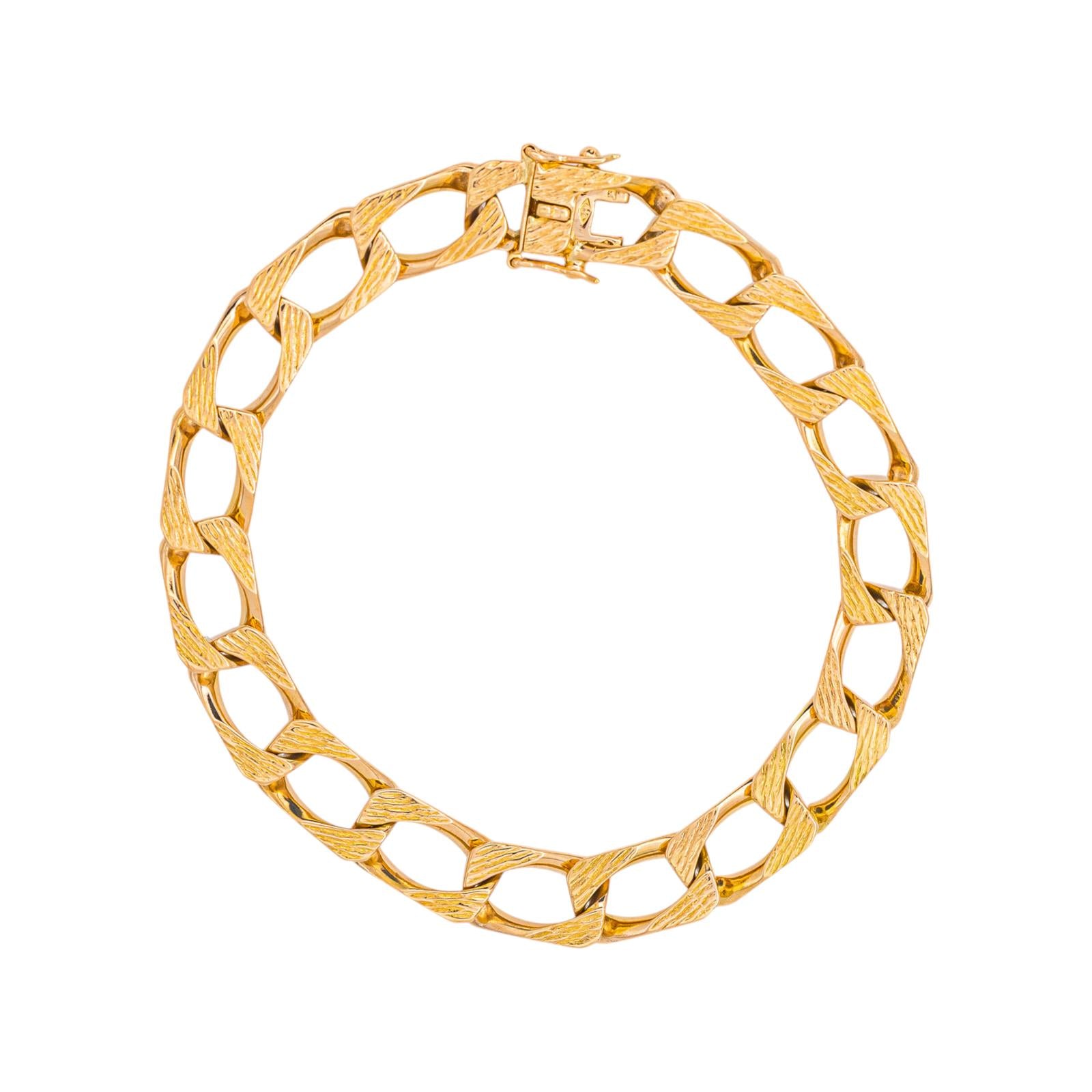 Bracelet Maille gourmette Or rose