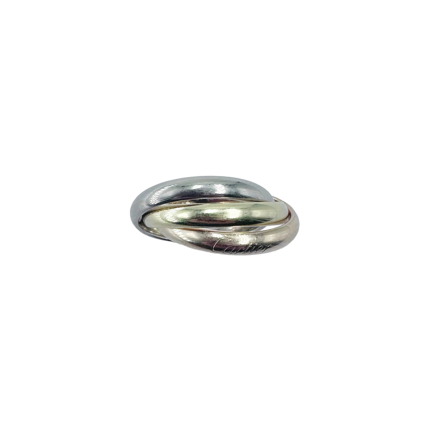 CARTIER "Trinity" Ring in white gold, yellow gold, and rose gold