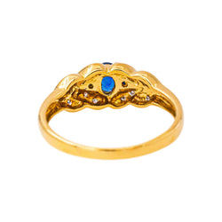 Bague Or jaune Saphir