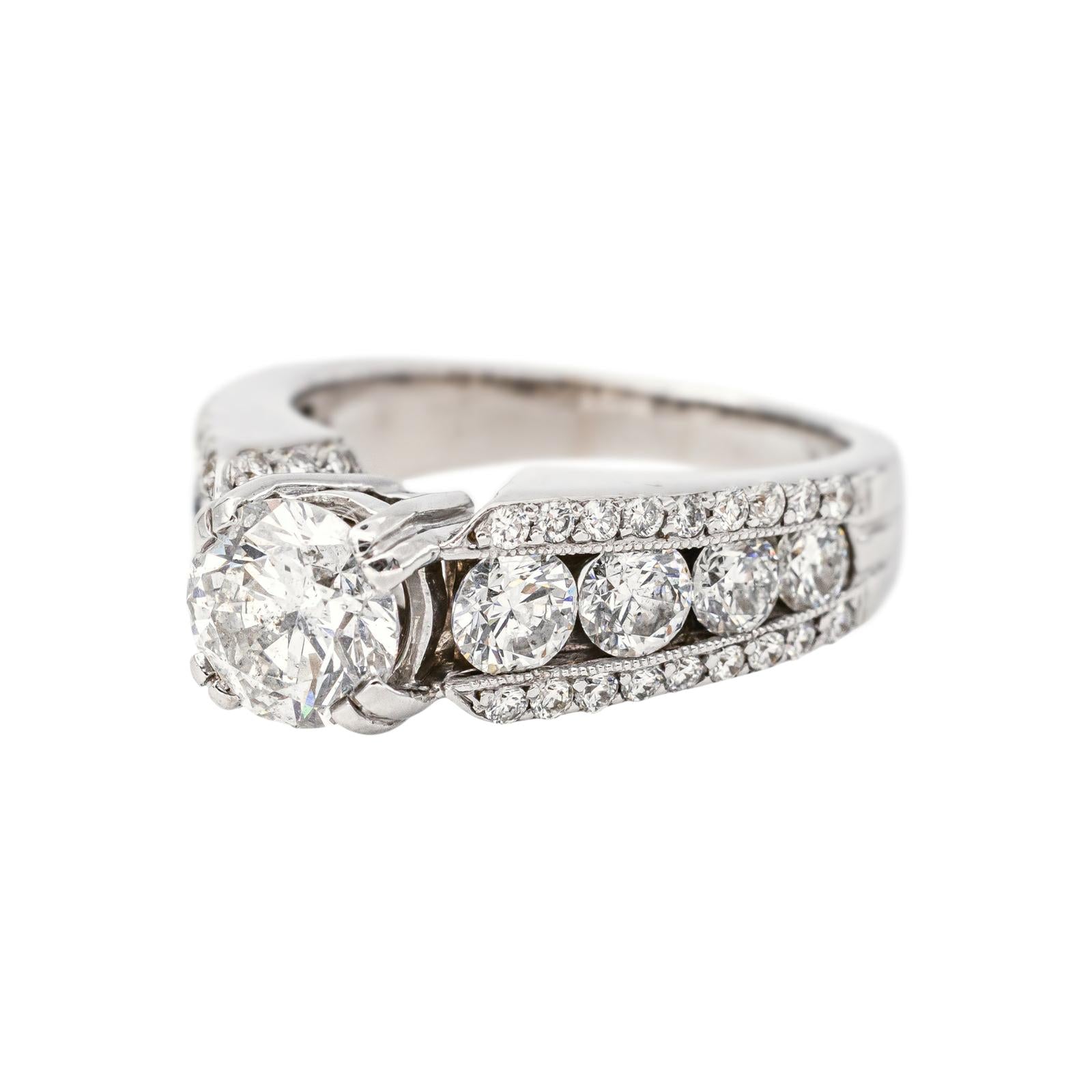 Bague Solitaire Or blanc Diamant