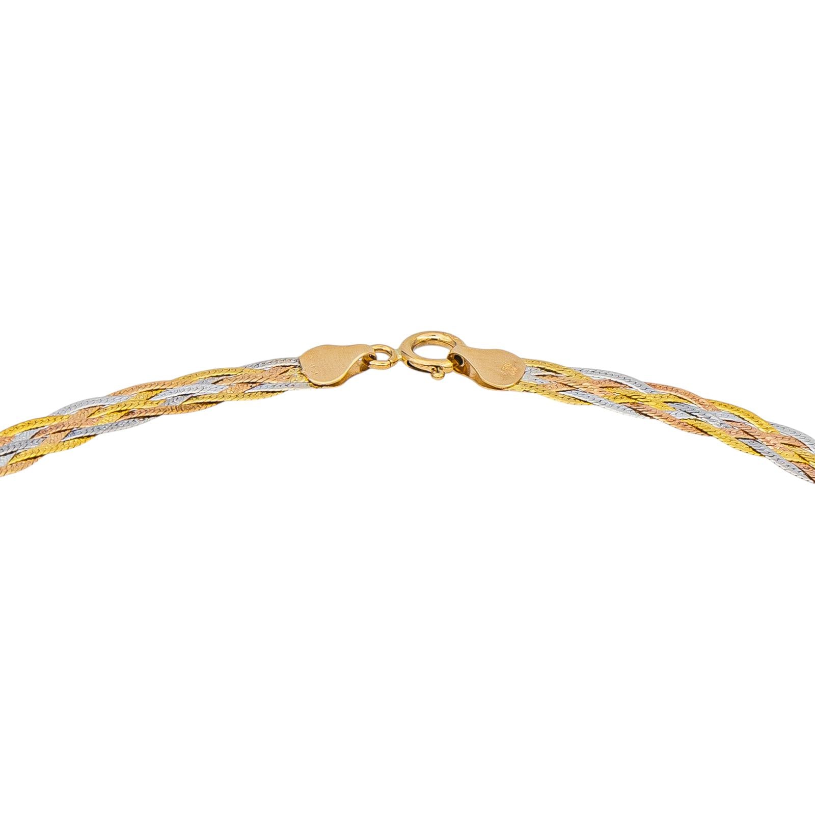 Collier 3 ors Or jaune