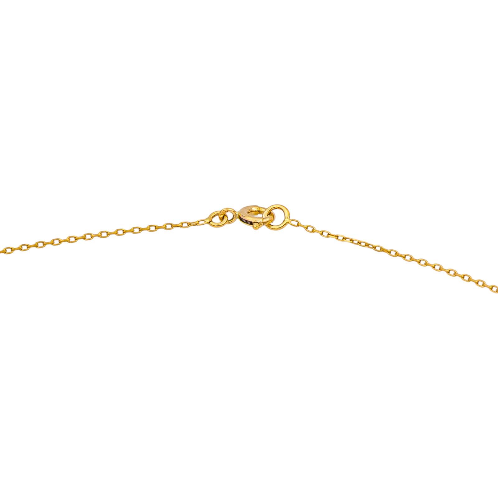Necklace Yellow gold Sapphire