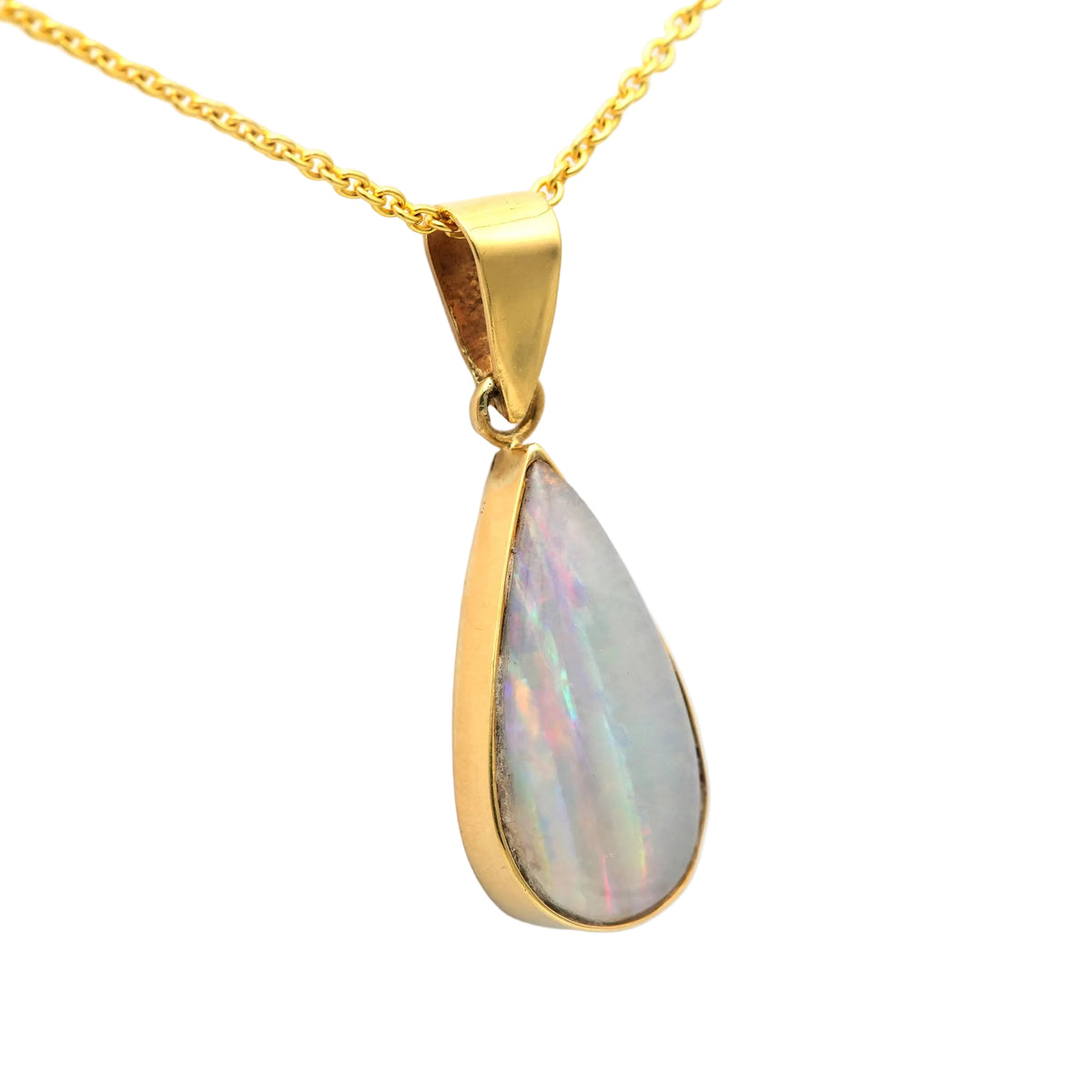 Yellow Gold and Opal Pendant